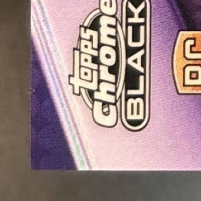 2025-26 Topps Chrome Black Will Riley Purple /75 #121 RC Washington Wizards