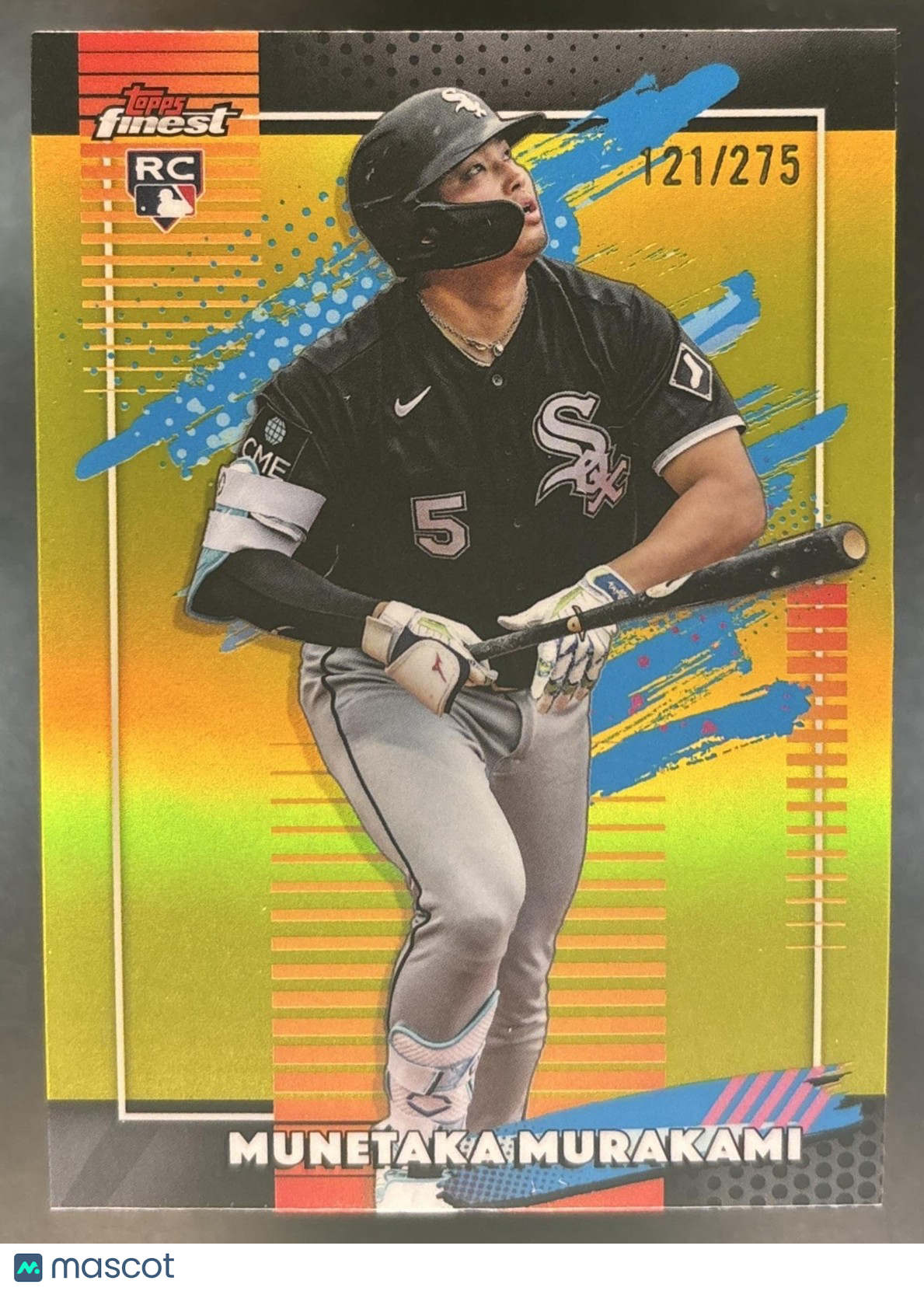 2026 Topps Finest Munetaka Murakami Yellow Refractor /275 #145 RC White Sox