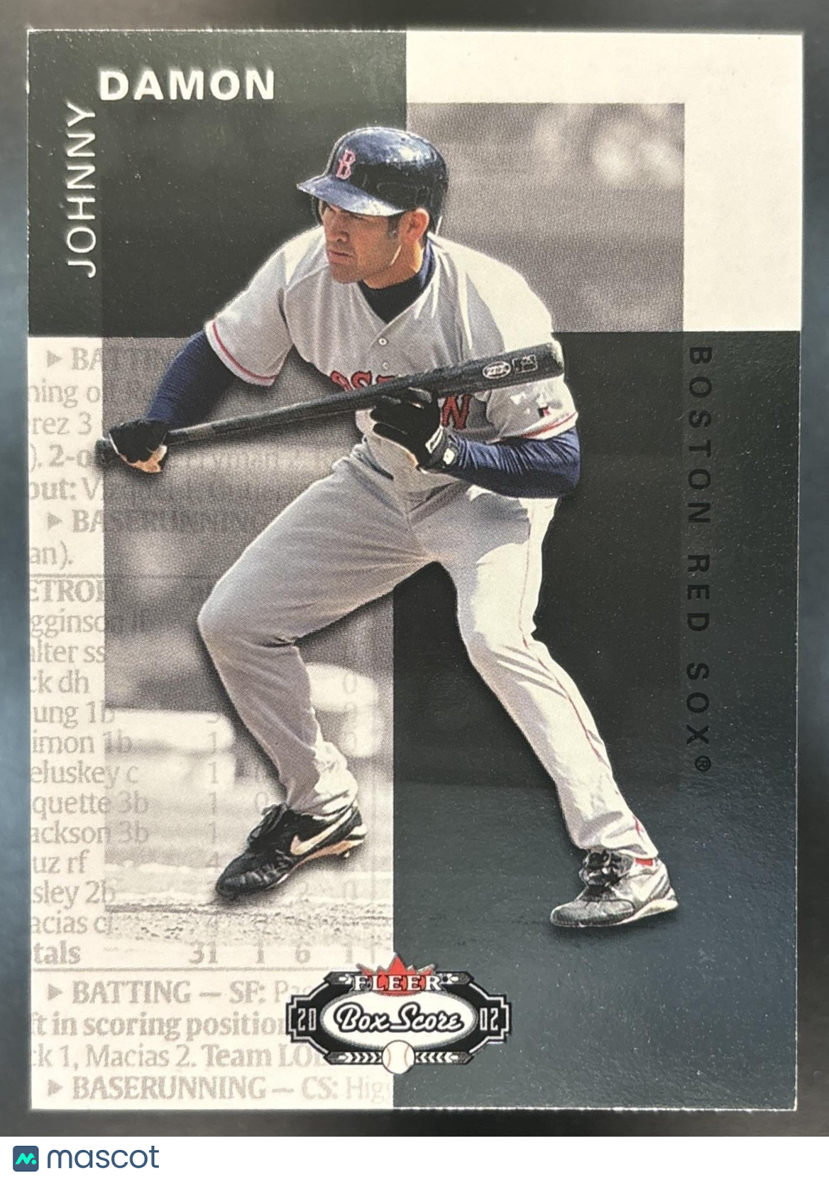 2002 Fleer Box Score Johnny Damon First Edition /100 #75 Boston Red Sox