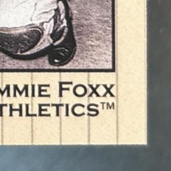 2002 Fleer Greats of the Game Babe Ruth Jimmie Foxx Dueling Duos