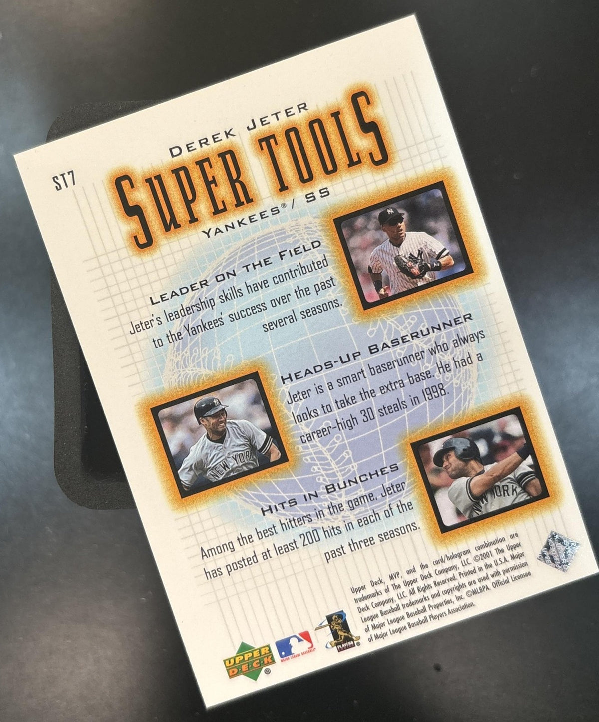 2001 Upper Deck MVP Derek Jeter Super Tools #ST7 New York Yankees