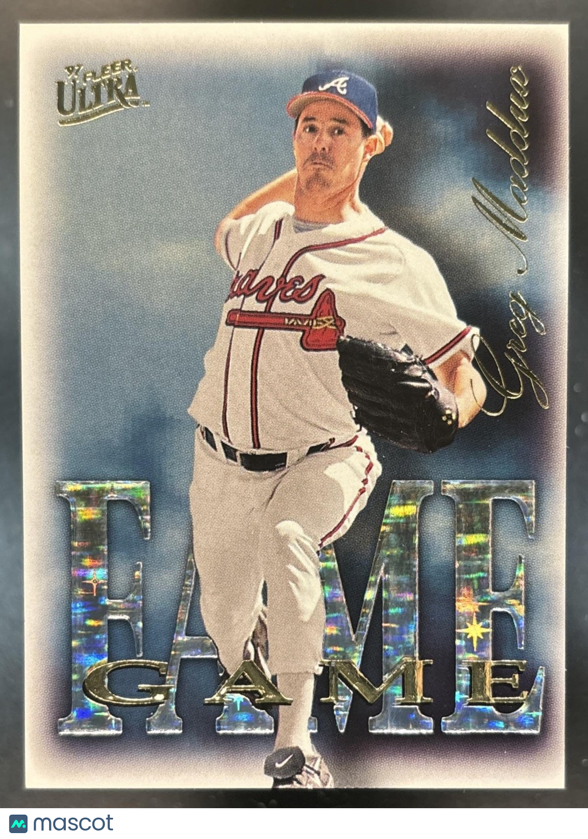 1997 Fleer Ultra Greg Maddux Fame Game #6 Atlanta Braves