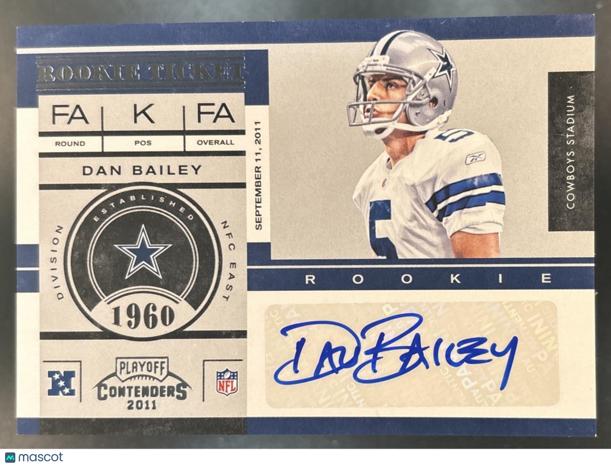 2011 Panini Playoff Contenders Dan Bailey #194 RC Auto Dallas Cowboys