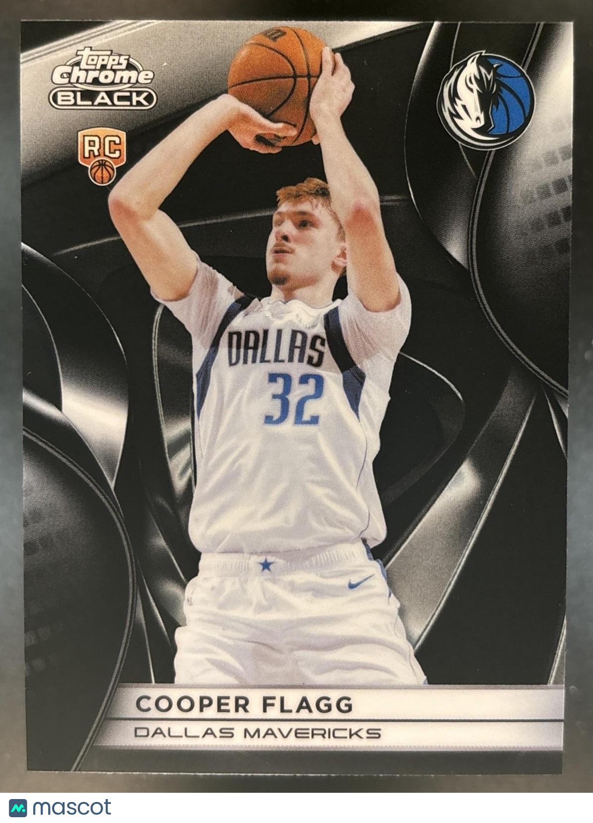 2025-26 Topps Chrome Black Cooper Flagg #101 RC Dallas Mavericks