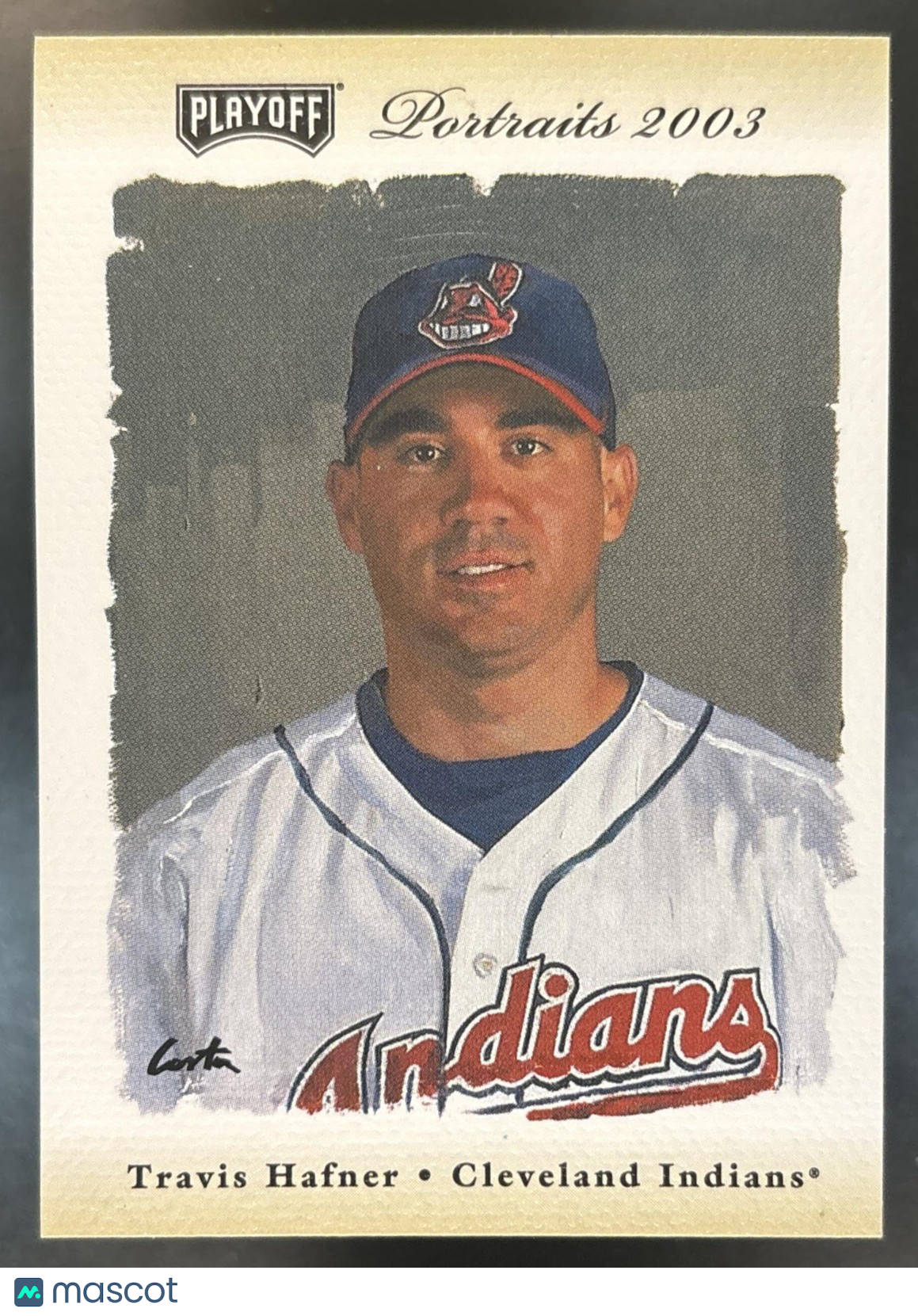 2003 Playoff Portraits Travis Hafner Beige /250 #98 Cleveland Indians