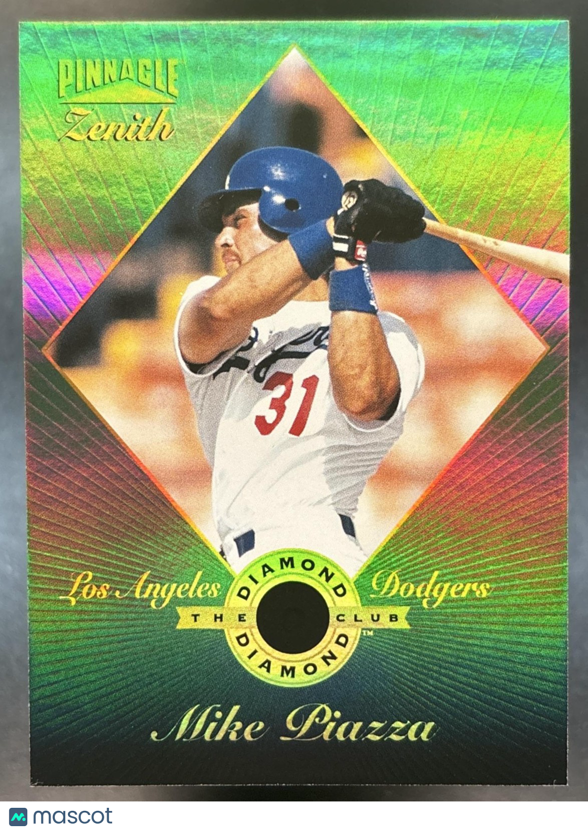 1996 Pinnacle Zenith Mike Piazza The Diamond Club #4 Los Angeles Dodgers