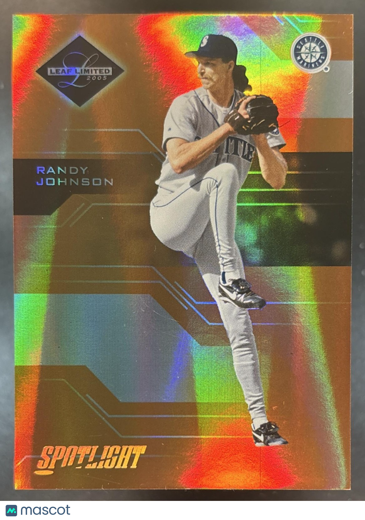 2005 Leaf Limited Randy Johnson Bronze Spotlight /99 #172 Seattle Mariners