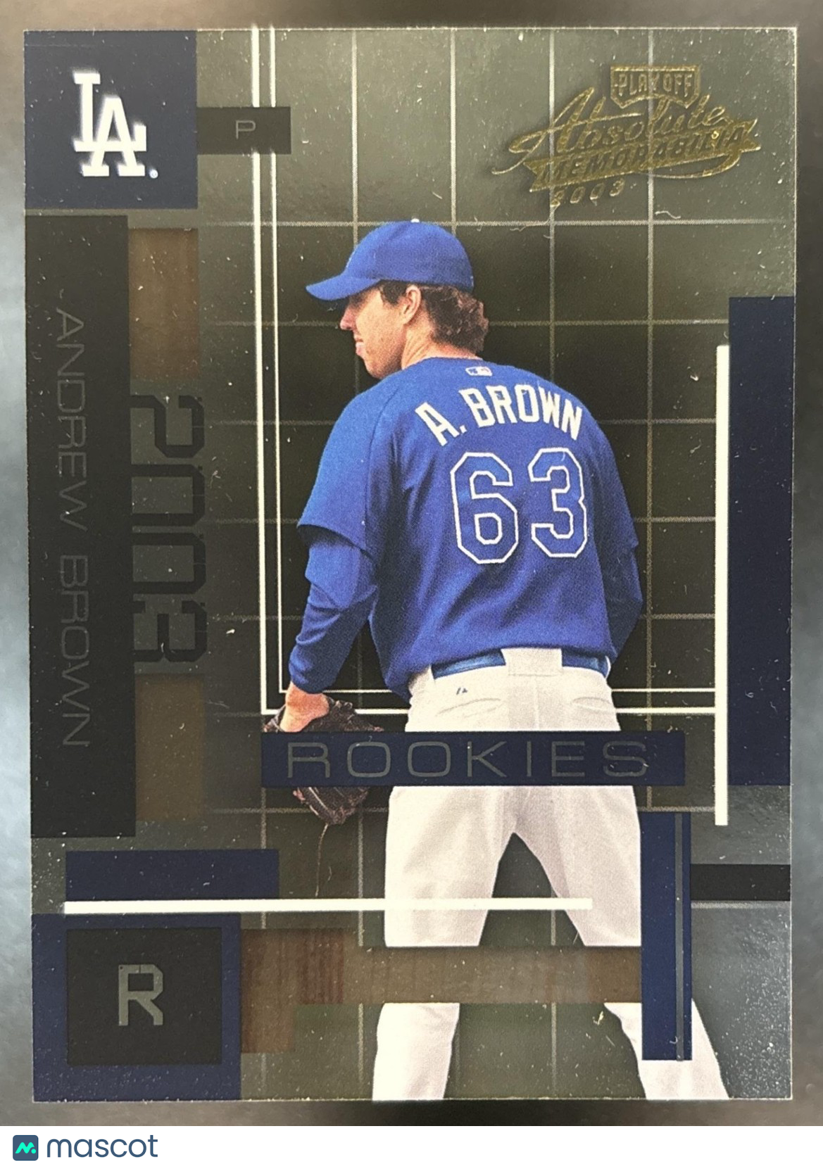 2003 Playoff Absolute Memorabilia Andrew Brown /1500 #180 RC Los Angeles Dodgers