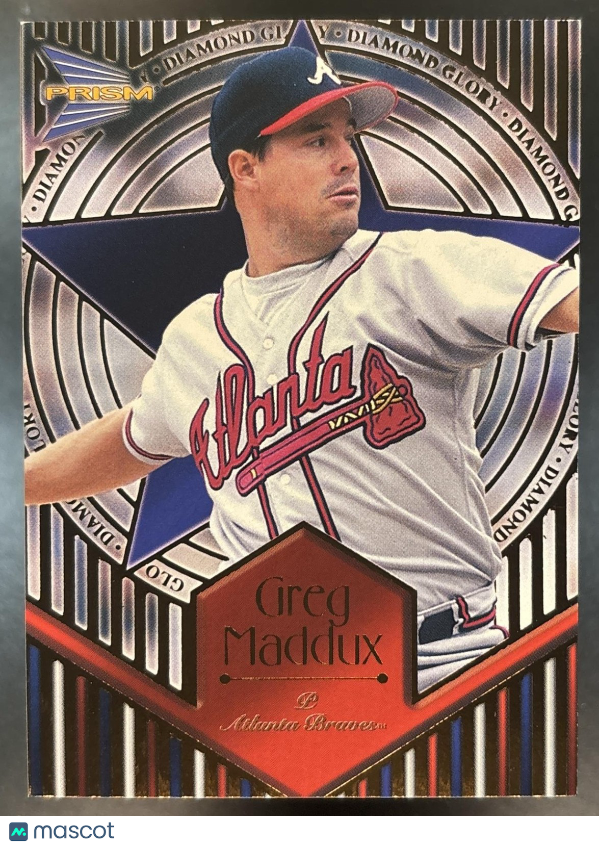 1999 Pacific Prism Greg Maddux Diamond Glory #4 Atlanta Braves