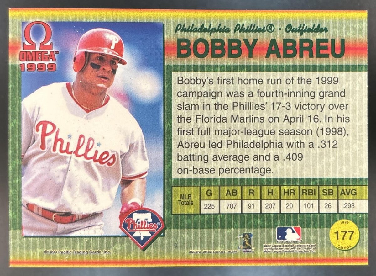 1999 Pacific Omega Bobby Abreu Copper /99 #177 Philadelphia Phillies