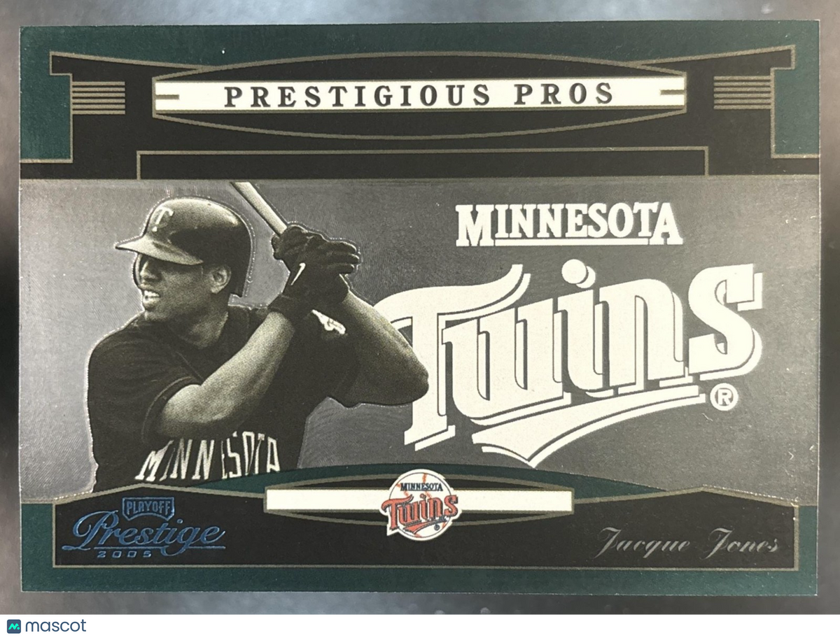 2005 Playoff Prestige Jacque Jones Prestigious Pros Green /350 Minnesota Twins