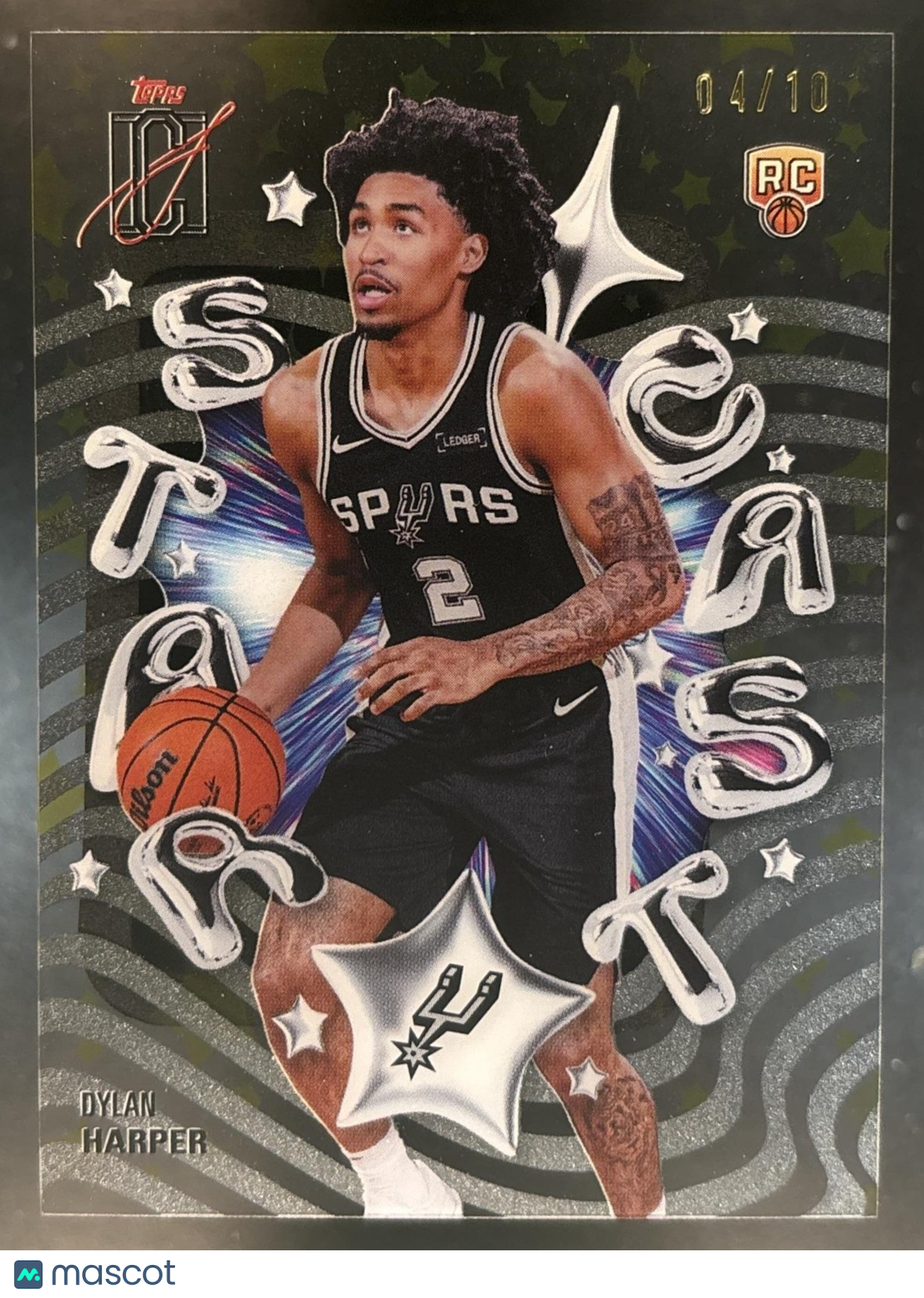 2025-26 Topps Signature Class Dylan Harper Star Cast CASE HIT Gold /10 SP Spurs