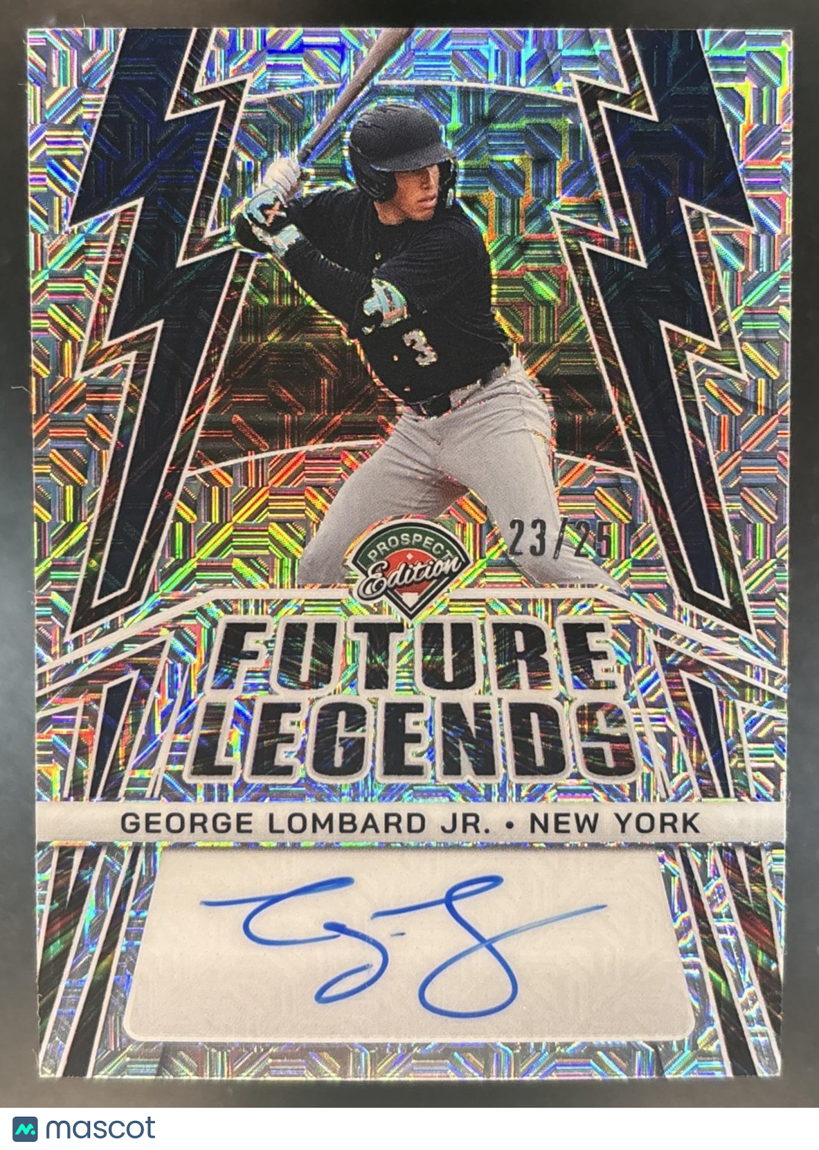 2025 Panini Prospect Edition George Lombard Jr. Future Legends Auto Mojo /25 #14