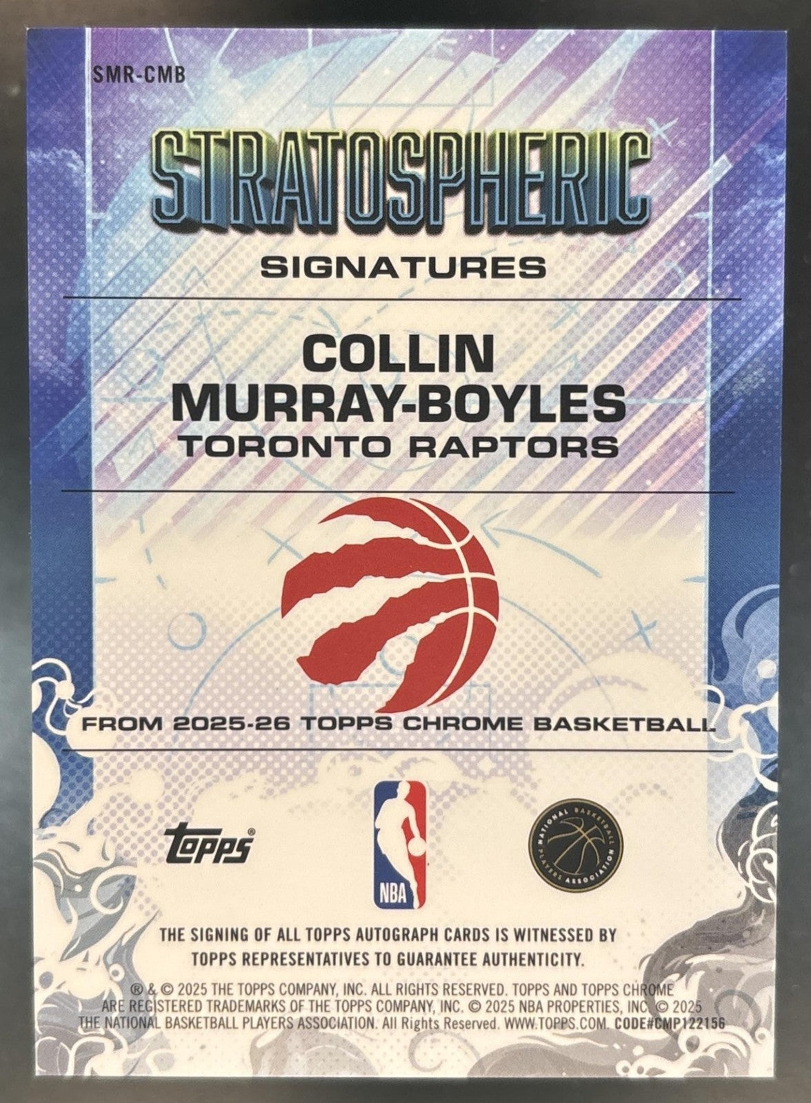 2025-26 Topps Chrome Collin Murray-Boyles Rookie Stratospheric Signatures Auto