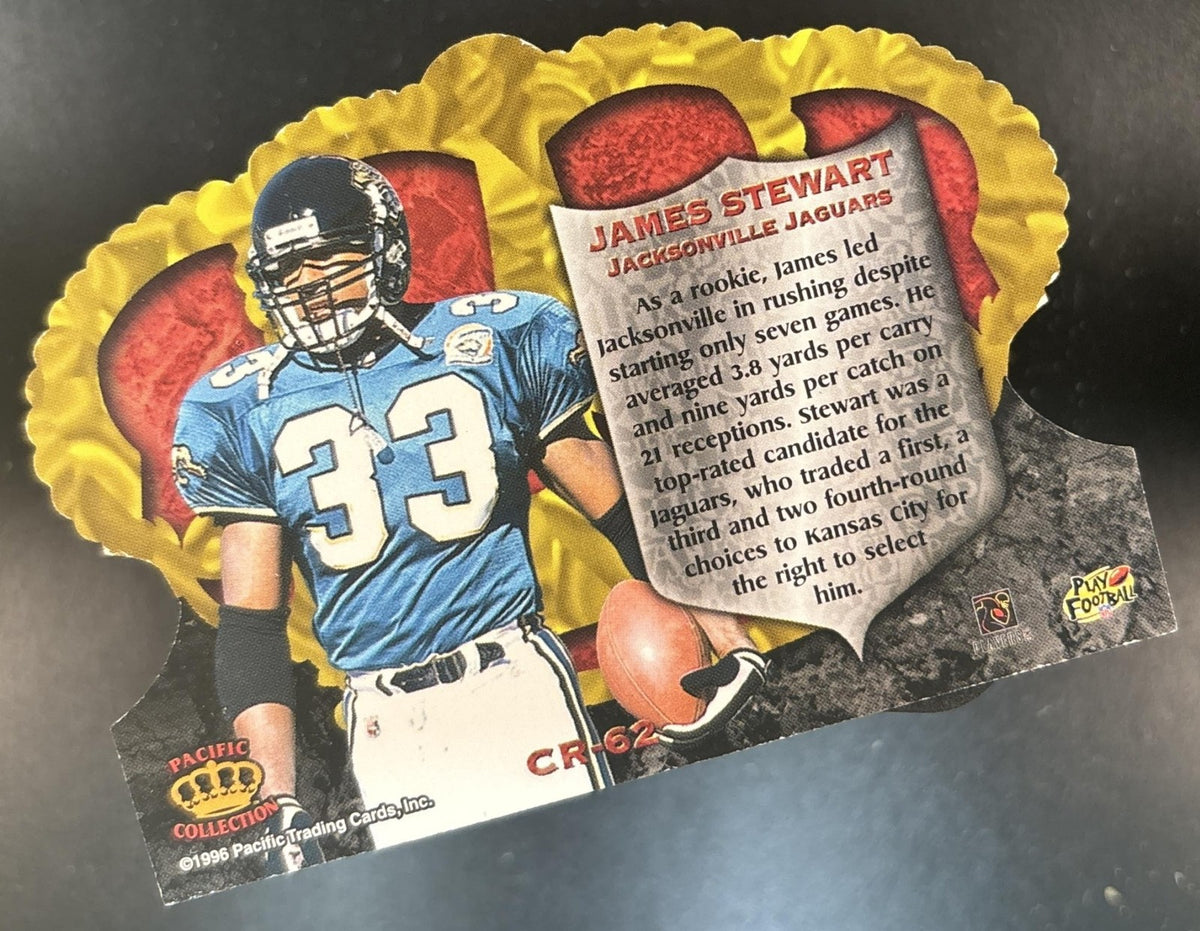 1996 Pacific Crown Royale James Stewart #CR-62 Jacksonville Jaguars