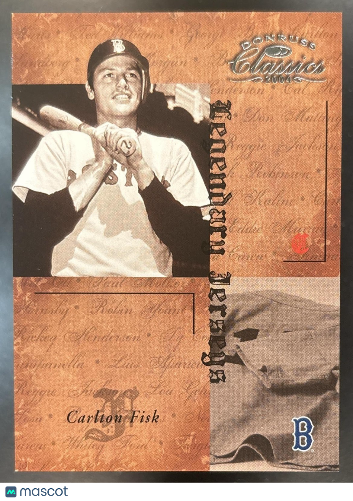 2004 Donruss Classics Carlton Fisk Legendary Jerseys /500 #LJ-7 Boston Red Sox