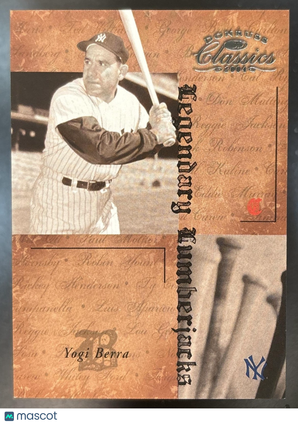 2004 Donruss Classics Yogi Berra Legendary Lumberjacks /1000 New York Yankees