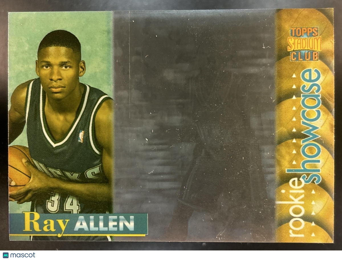 1996-97 Topps Stadium Club Ray Allen Rookie Showcase #RS4 RC Milwaukee Bucks