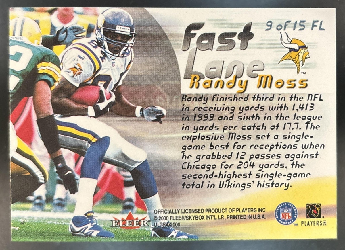 2000 Fleer Ultra Randy Moss Fast Lane #9 FL Minnesota Vikings