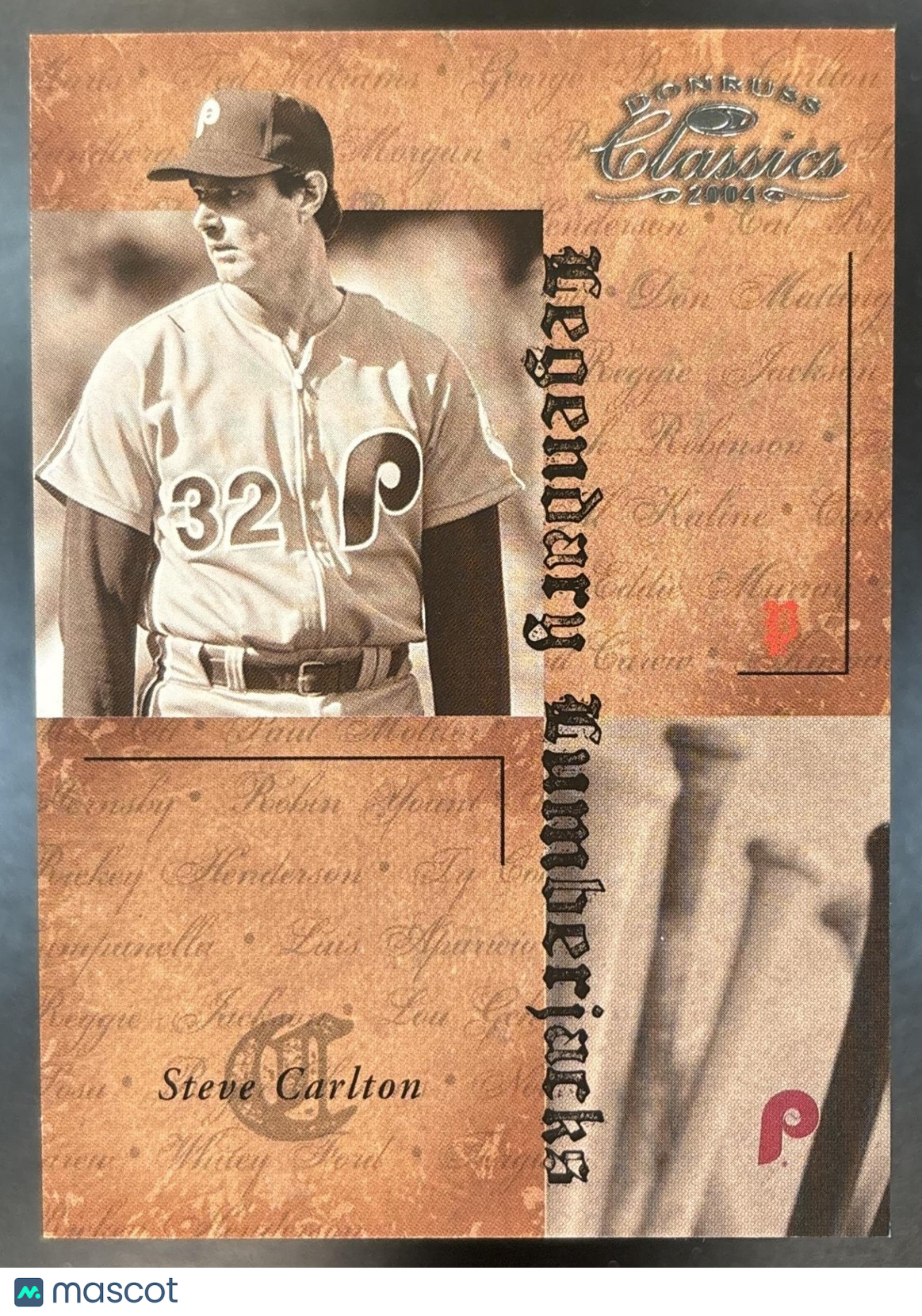 2004 Donruss Classics Steve Carlton Legendary Lumberjacks /1000 Phillies