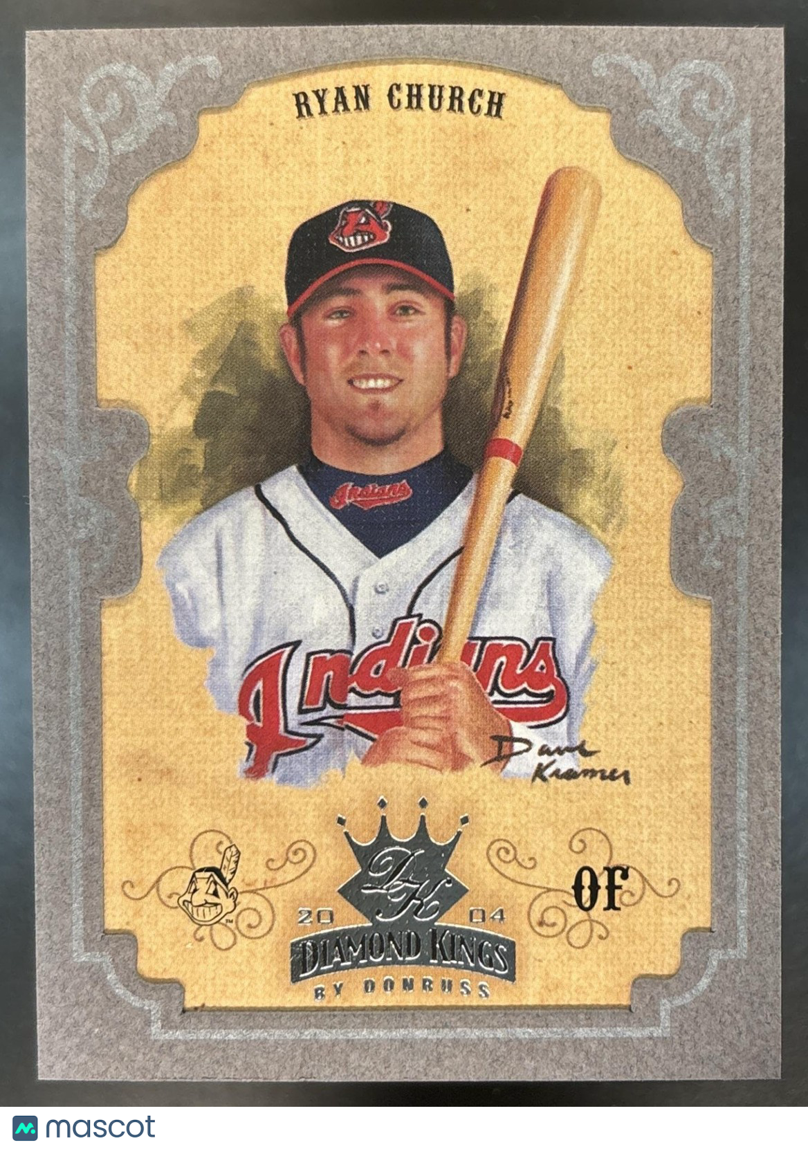 2004 Donruss Diamond Kings Ryan Church Framed Silver /100 #85 Cleveland Indians