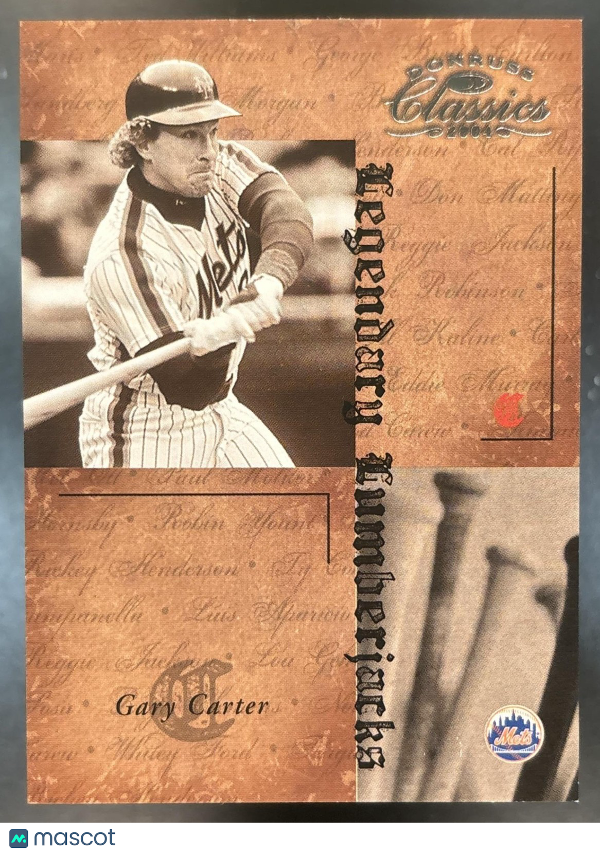 2004 Donruss Classics Gary Carter Legendary Lumberjacks /1000 New York Mets