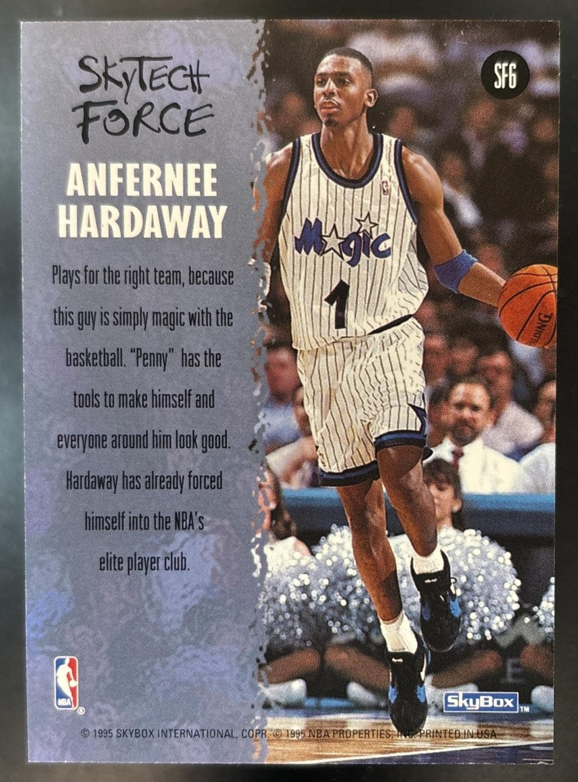 1994-95 Skybox Premium Anfernee Hardaway SkyTech Force #SF6 Orlando Magic