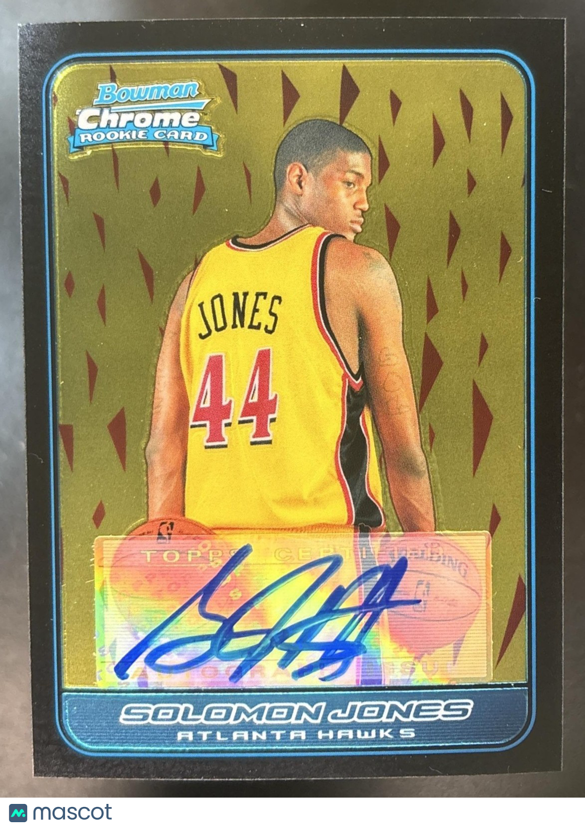 2006-07 Bowman Chrome Solomon Jones #149 Auto RC Atlanta Hawks