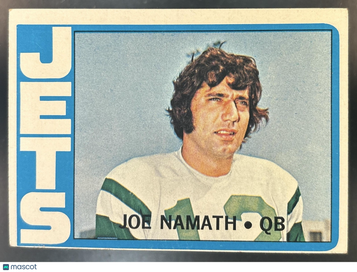 1972 Topps Joe Namath #100 New York Jets