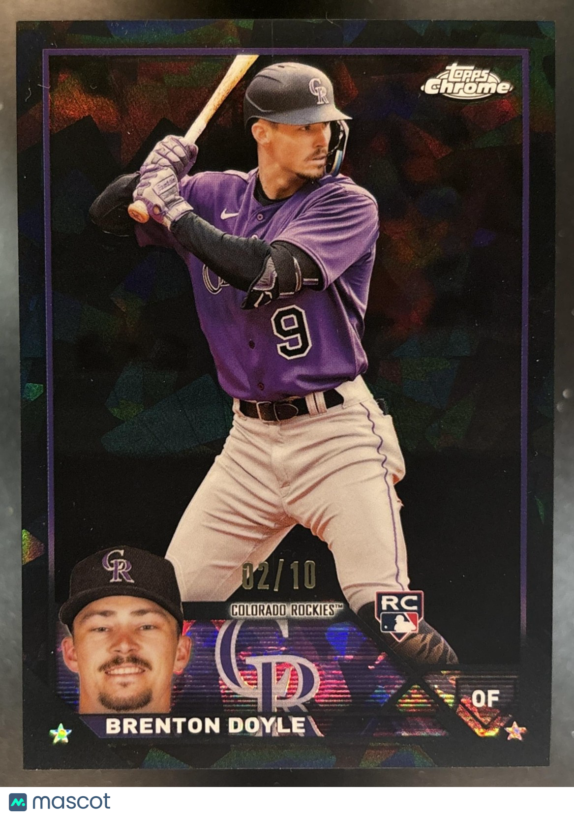 2023 Topps Chrome Update Sapphire Brenton Doyle Black /10 #USCS314 RC Rockies