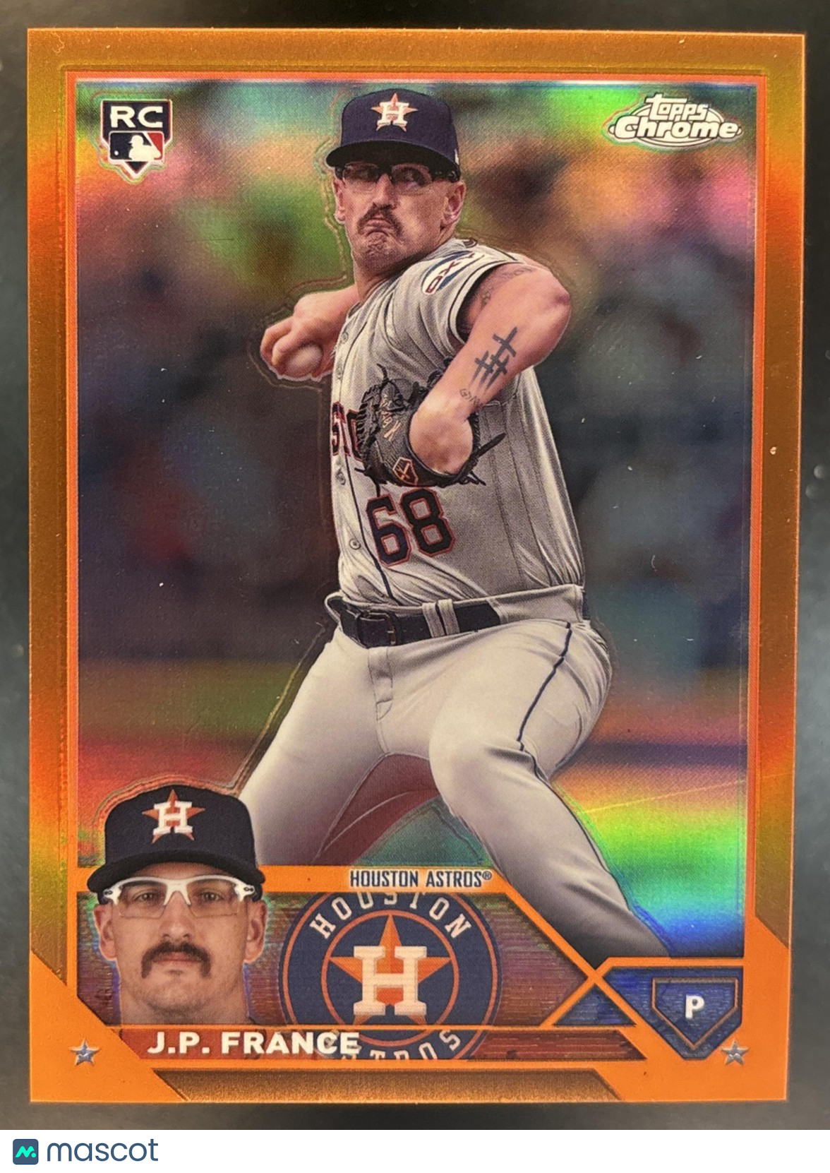 2023 Topps Chrome Update J.P. France Orange /25 #USC93 RC Houston Astros