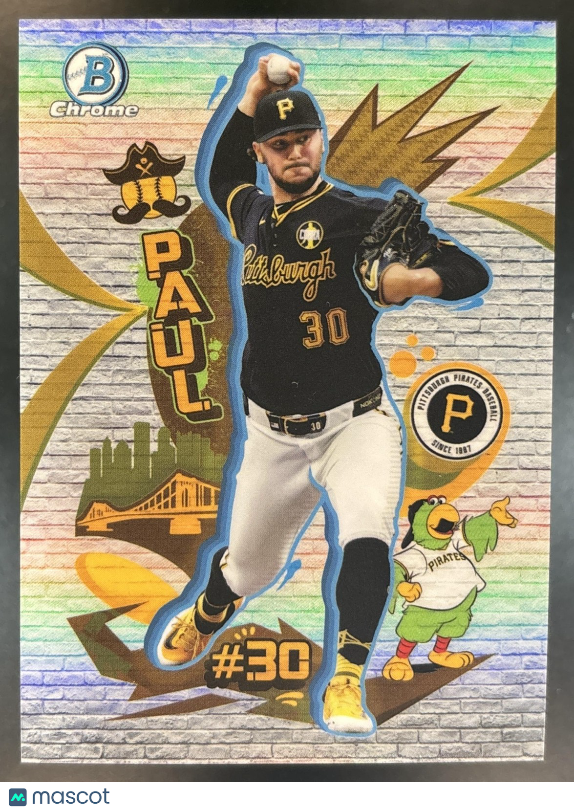 2026 Bowman Paul Skenes Final Draft Chrome #FD-14 SSP Pittsburgh Pirates