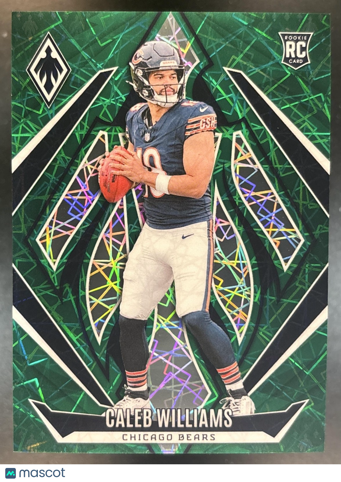 2024 Panini Phoenix Caleb Williams Green Lazer /50 #151 RC Chicago Bears