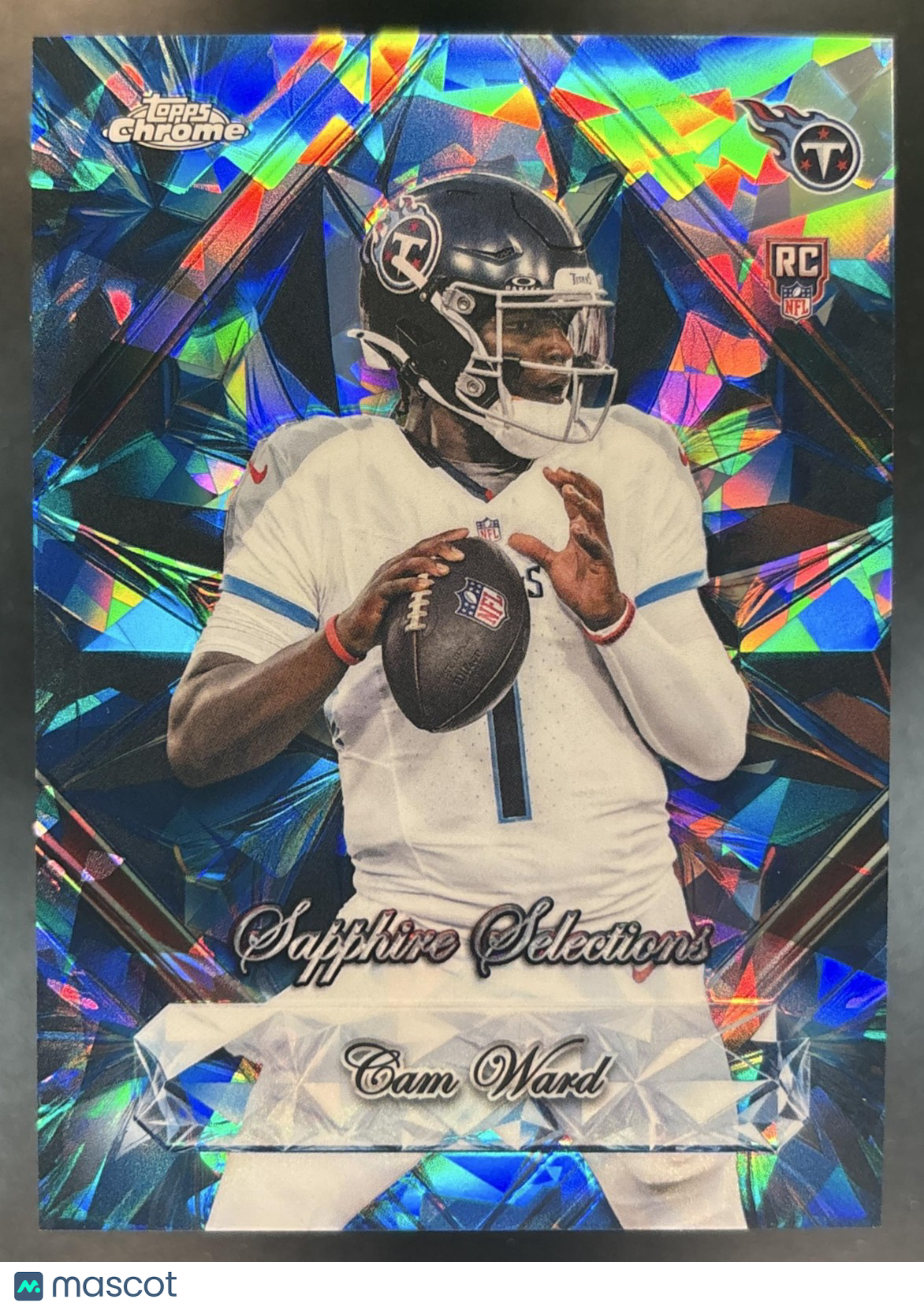 2025 Topps Chrome Sapphire Cam Ward Selections #SS-9 RC Tennessee Titans