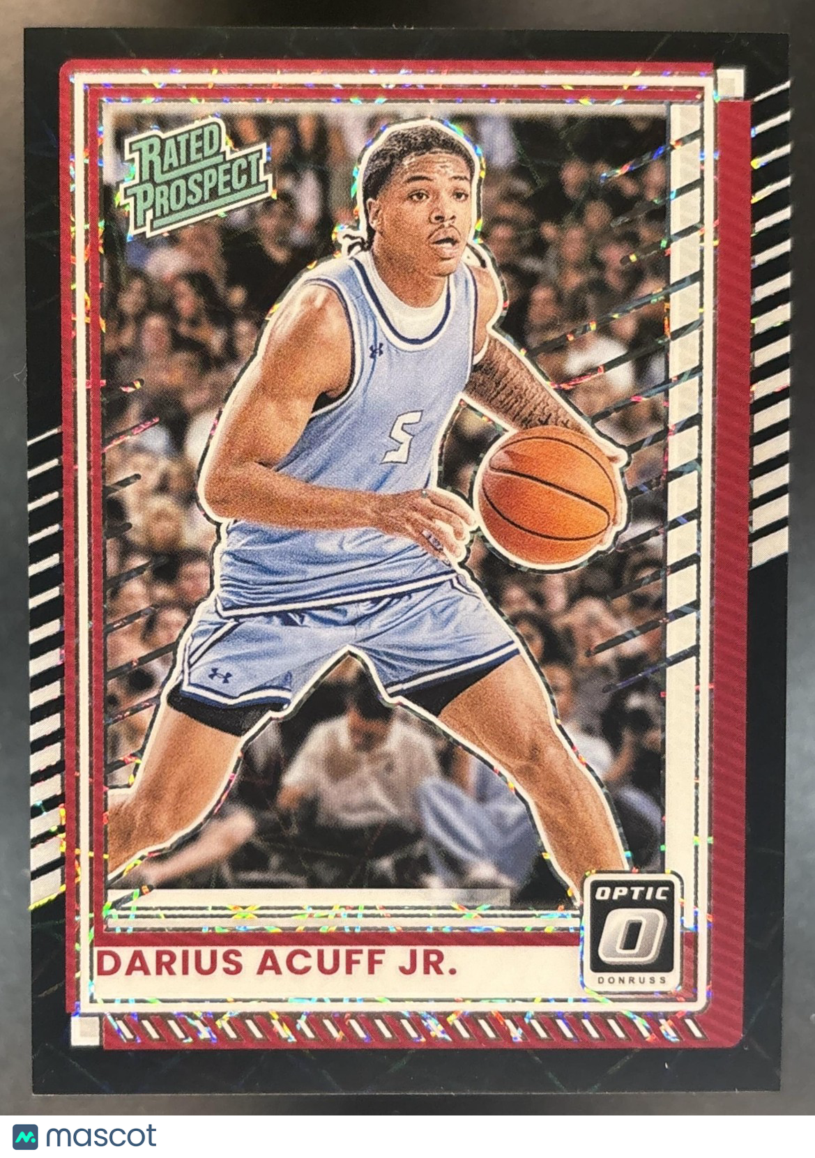 2025-26 Donruss Darius Acuff Jr. Optic White Velocity /35 #63 RC Razorbacks