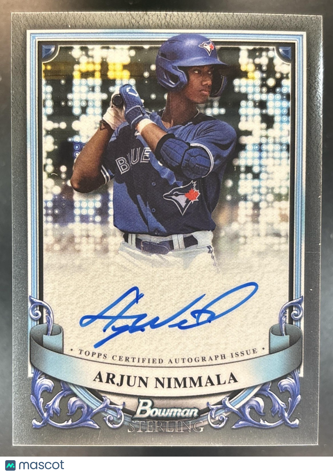 2024 Bowman Sterling Arjun Nimmala Prospect Auto Toronto Blue Jays