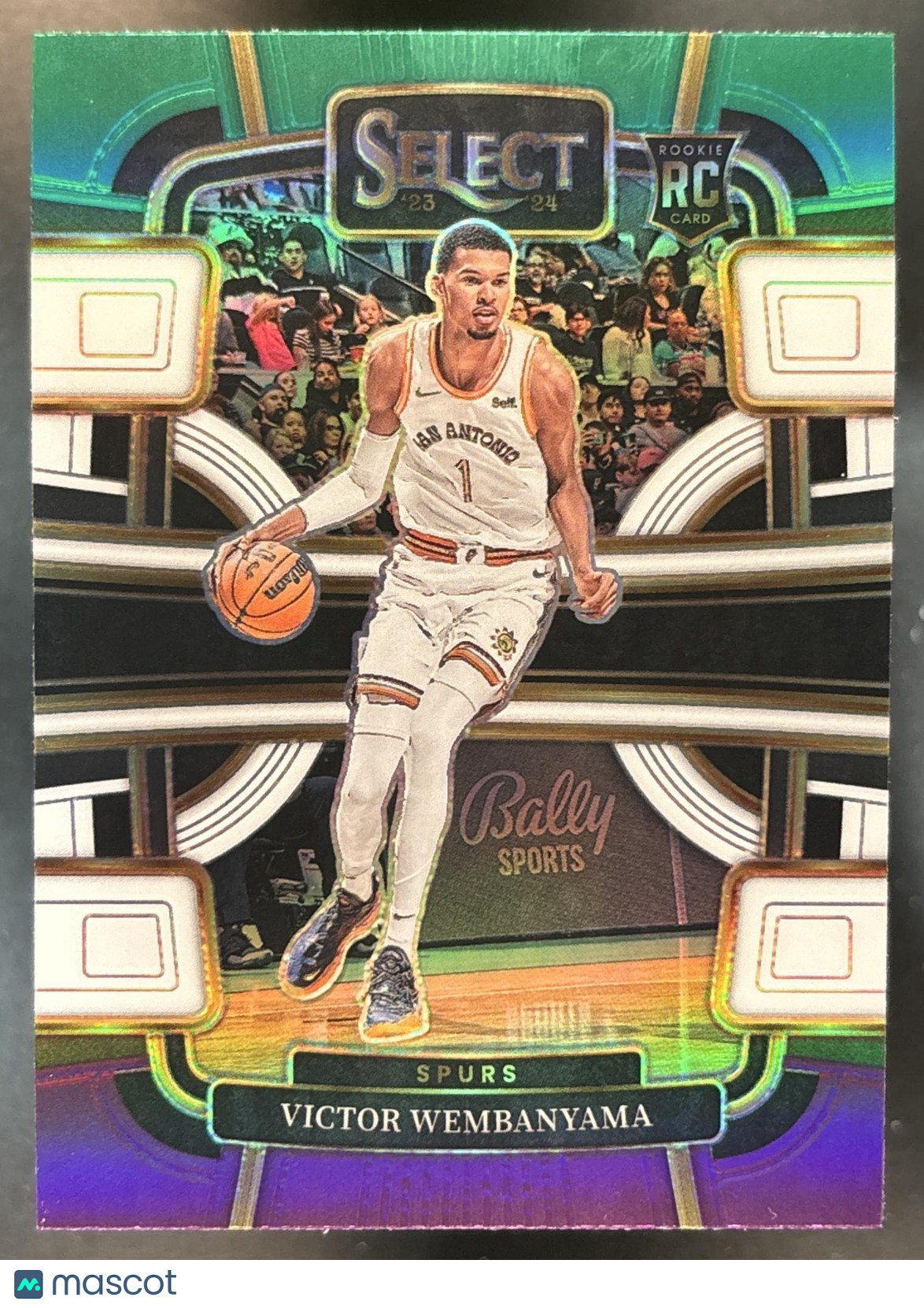 2023-24 Select Victor Wembanyama Green White Purple #87 RC San Antonio Spurs