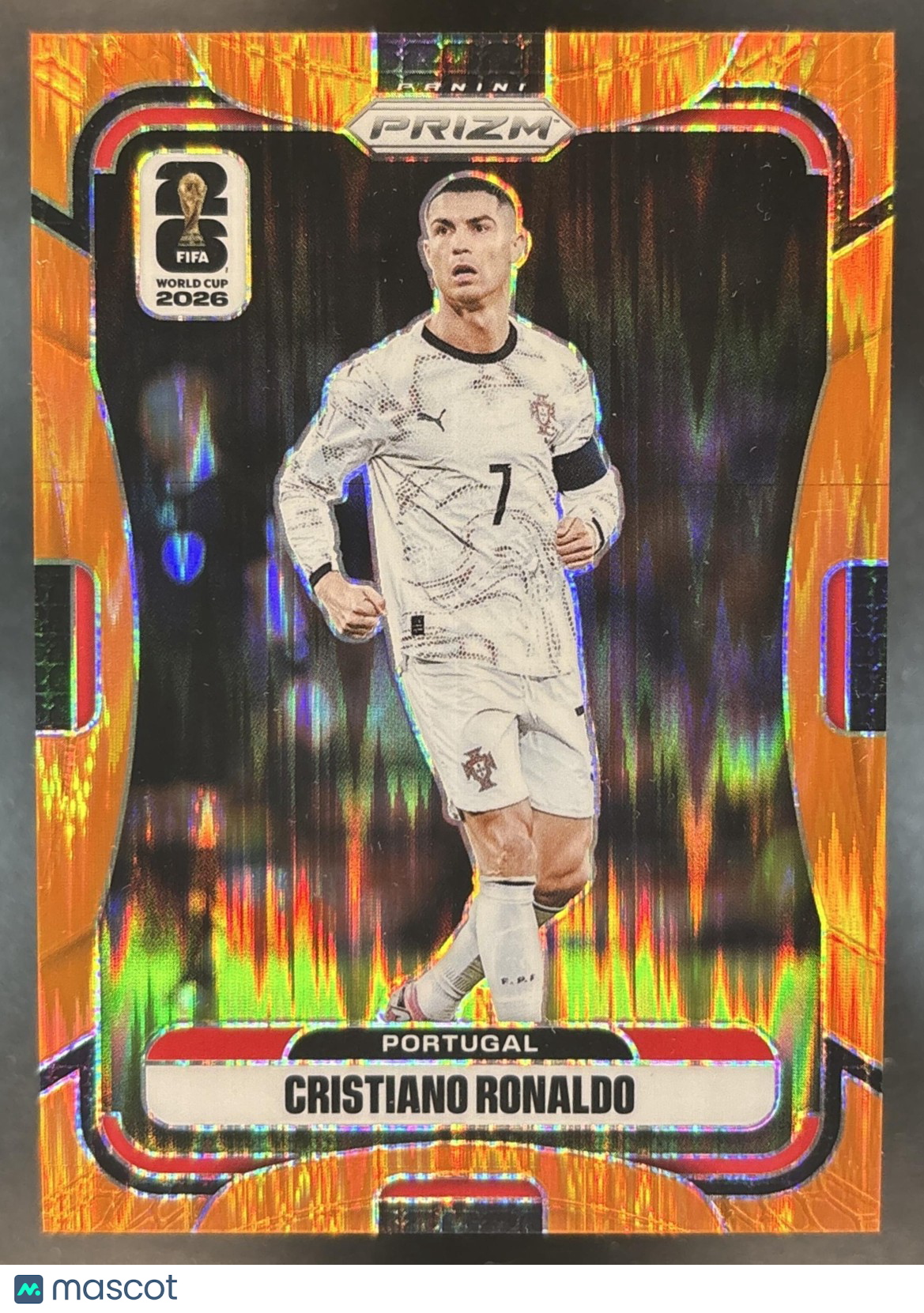 2026 Panini Prizm World Cup Cristiano Ronaldo Orange Flash /315 #367 Portugal