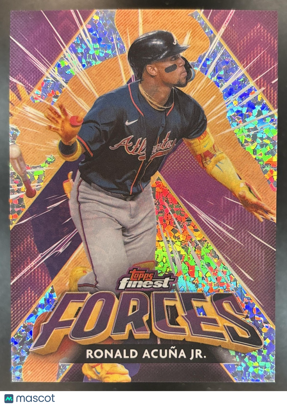 2026 Topps Finest Ronald Acuna Jr. Forces Mini-Diamond Refractor Atlanta Braves