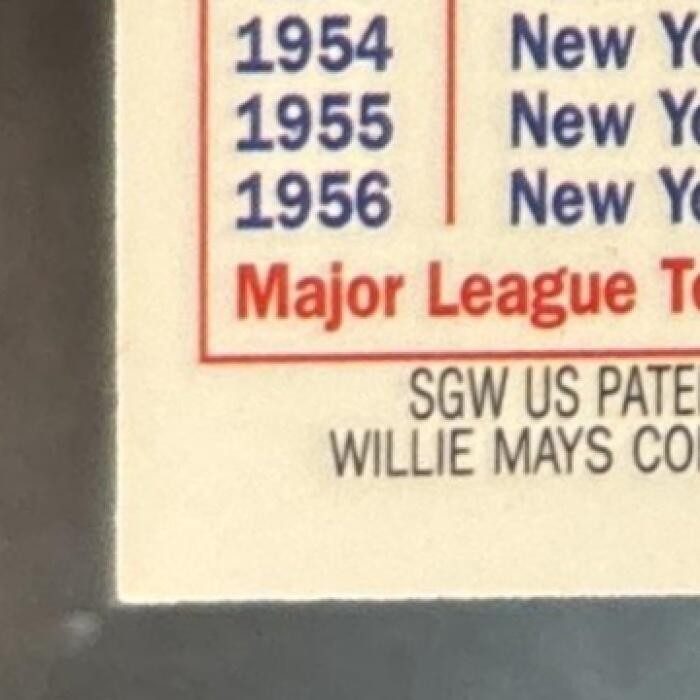 1997 Topps Willie Mays Commemorative Reprints Finest #9 New York Giants