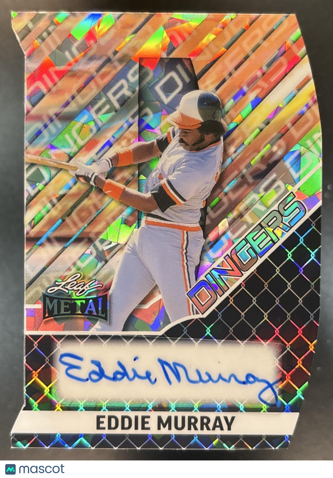 2025 Leaf Metal Eddie Murray Dingers Crystal Silver /10 #D-EM2 Auto