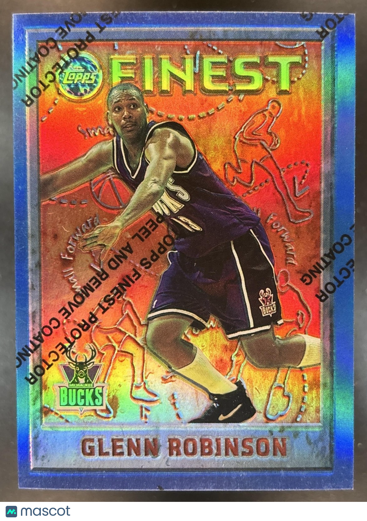 1995-96 Topps Finest Glenn Robinson Refractor #50 Milwaukee Bucks