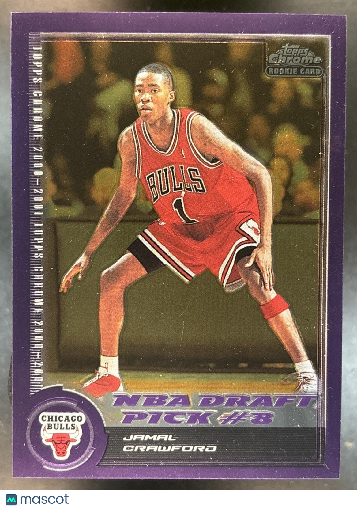 2000-01 Topps Chrome Jamal Crawford /1999 #158 RC Chicago Bulls