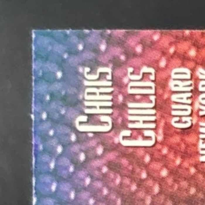 1997-98 Topps Finest Chris Childs Refractor #251 Bronze New York Knicks