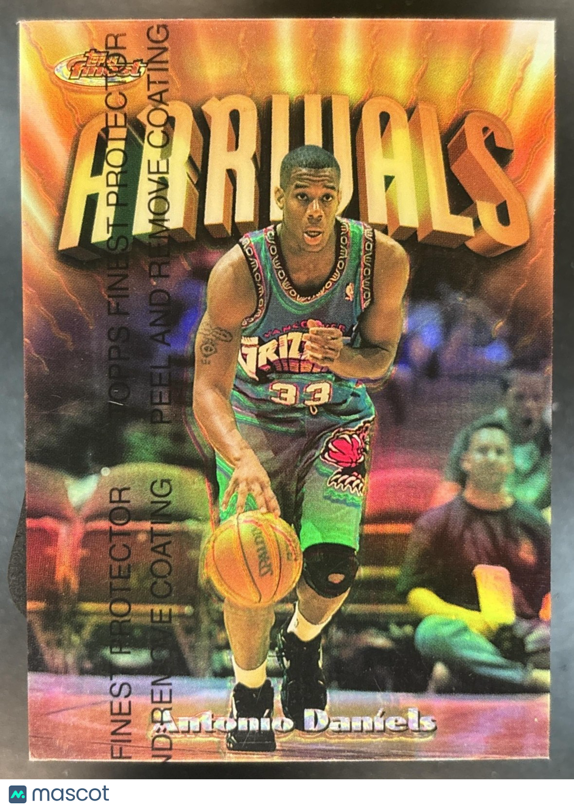 1997-98 Topps Finest Antonio Daniels Refractor #226 RC Bronze Grizzlies