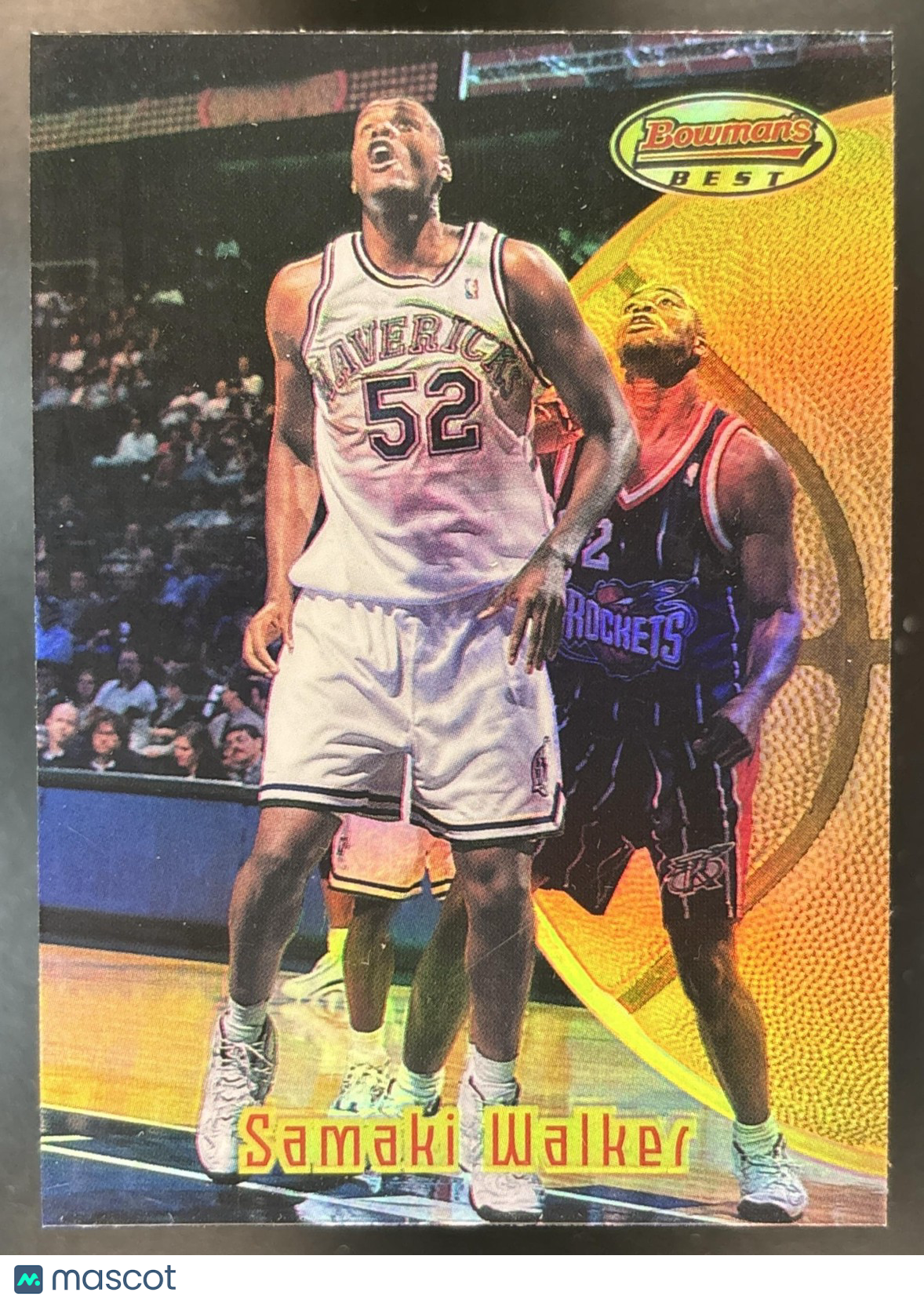 1997-98 Bowman's Best Samaki Walker Refractor #14 Dallas Mavericks