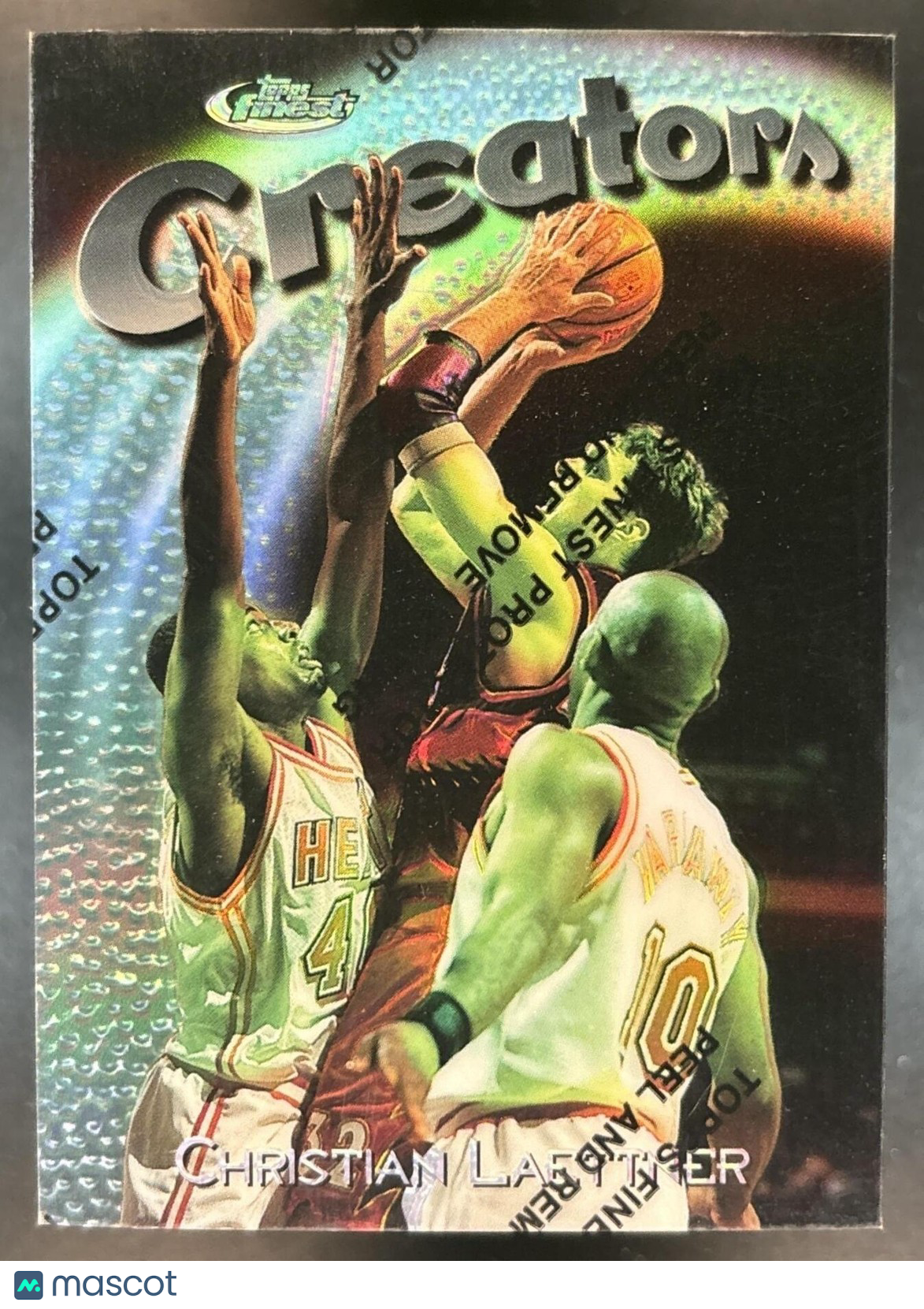 1997-98 Topps Finest Christian Laettner Refractor /1090 #283 Atlanta Hawks
