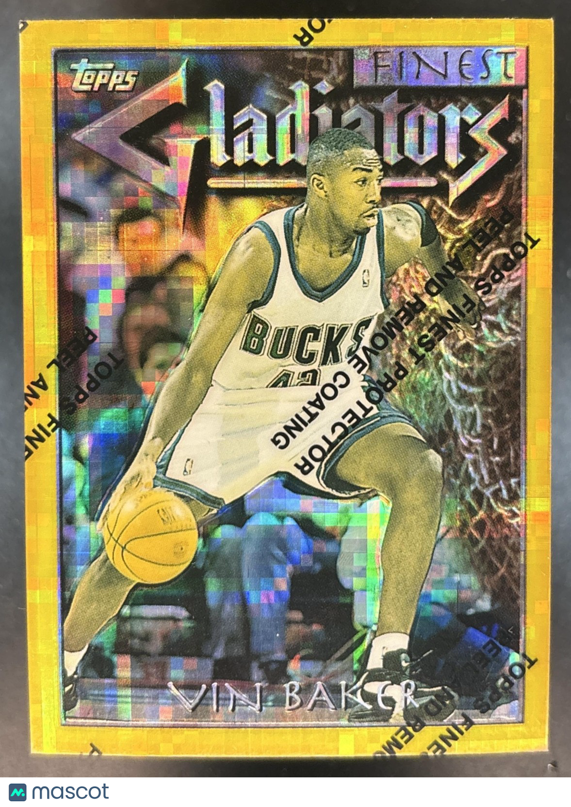 1996-97 Topps Finest Vin Baker Gold #143 Milwaukee Bucks