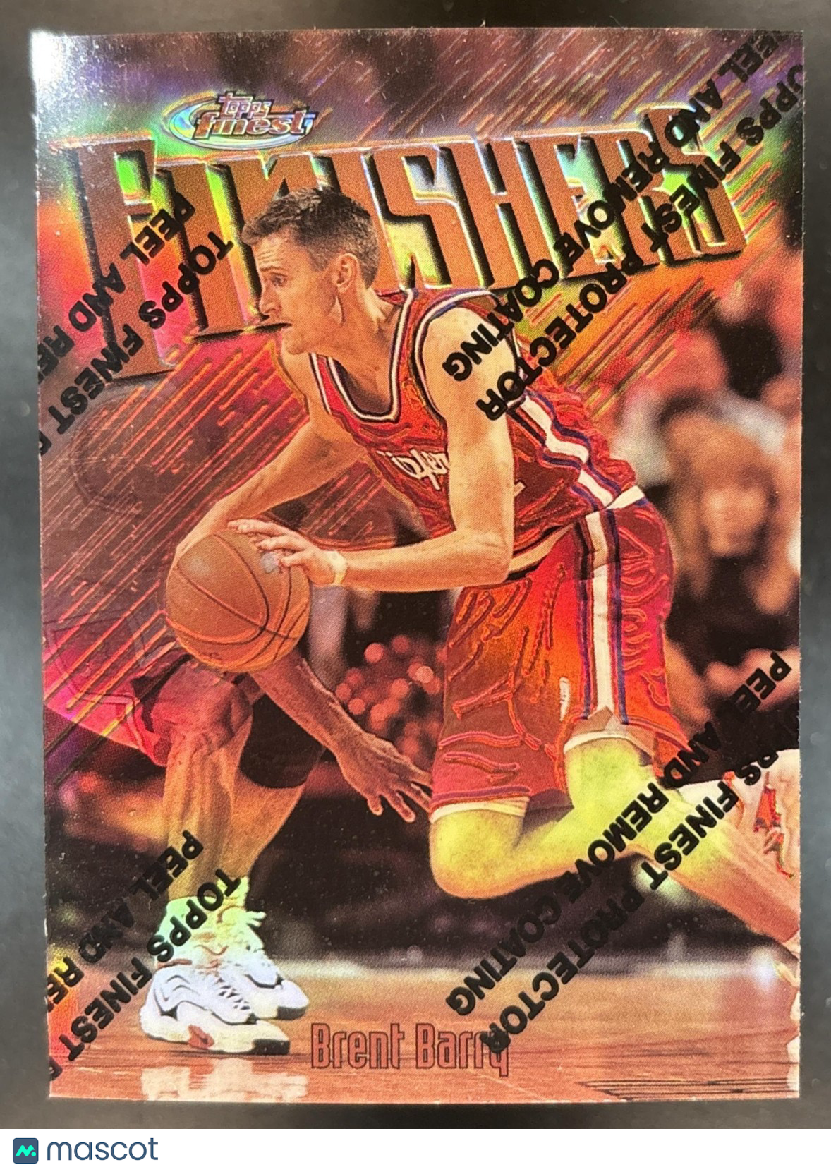 1997-98 Topps Finest Brent Barry Refractor #41 Bronze Los Angeles Clippers