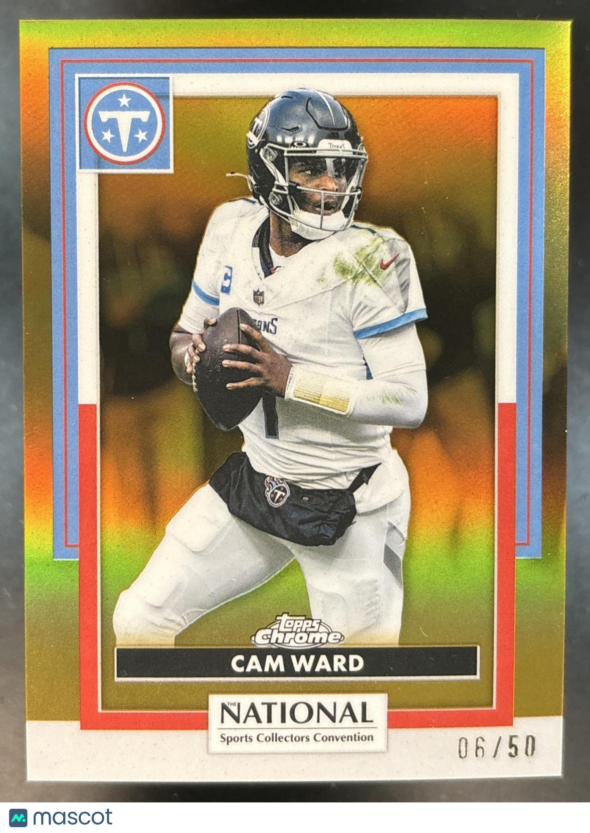 2026 Topps NSCC Collection Cam Ward NFL Gold Refractor /50 #NFL-05